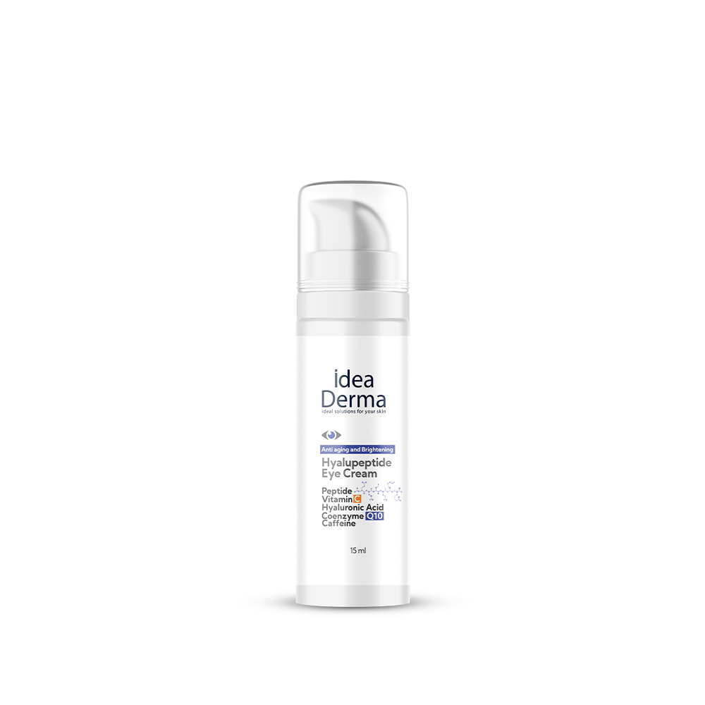 İdea Derma Hyalupeptide Göz Kremi 15 ml pompalı ambalajının gerçek ürün görseli